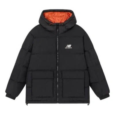New Balance Soft Alpine Icon Down Jacket 'black Orange'