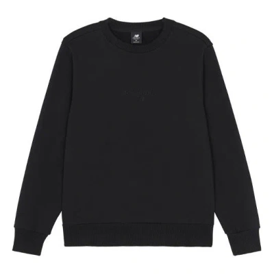 New Balance Solid Color Round Neck Sports Pullover Black