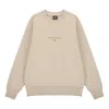 New Balance Solid Color Round Neck Sports Pullover Khaki In Neutral
