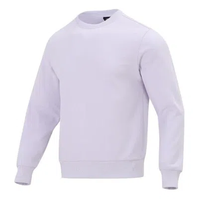 New Balance Solid Color Sports Round Neck Pullover White