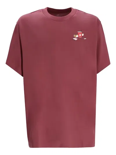New Balance Spectator-graphic T-shirt In Pink