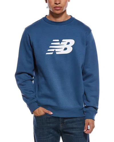 New Balance Sport Core Brushed Crewneck T-shirt In Blue