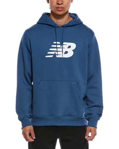 New Balance Sport Core Brushed Hoodie In Blue