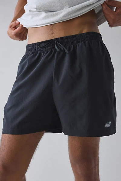 New Balance Sport Essentials 5" Running Short In Black, Men's At Urban Outfitters In Multi