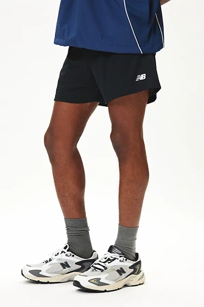New Balance Sport Essentials 5" Running Short In Black, Men's At Urban Outfitters
