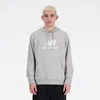 New Balance Sport Essentials Hoodie Men Gray Fleece Long Sleeve Pullover Outdoor In Gray