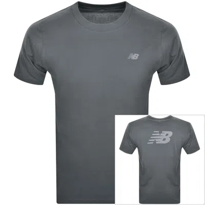 New Balance Sport Essentials Logo T Shirt Grey In Gray