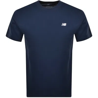 New Balance Sport Essentials Logo T Shirt Navy In Blue