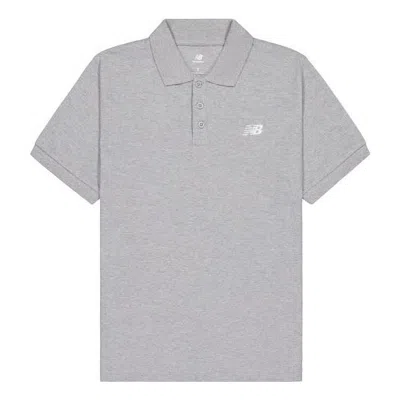 New Balance Sport Essentials Polo Shirt 'grey' In Gray