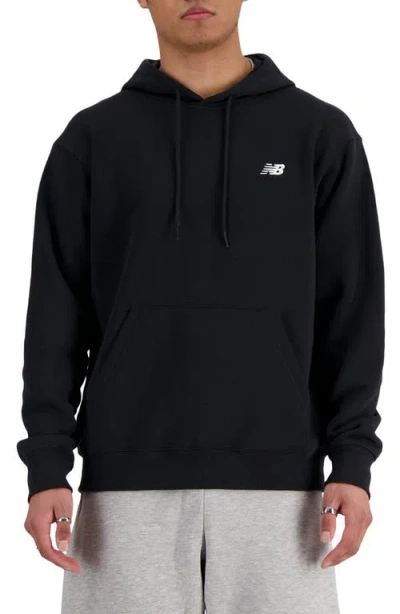 New Balance Sport Essentials Relaxed Fit Fleece Pullover Hoodie In Black