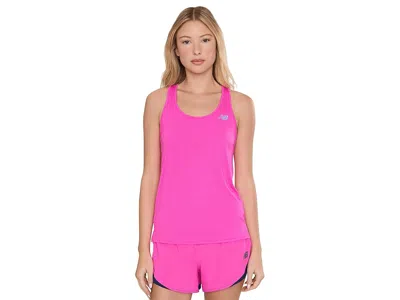 New Balance Sport Essentials Tank Women's Clothing Pink Heat: Lg