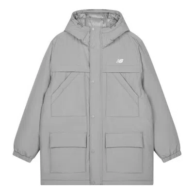 New Balance Sport Long Down Jacket 'grey' In Gray