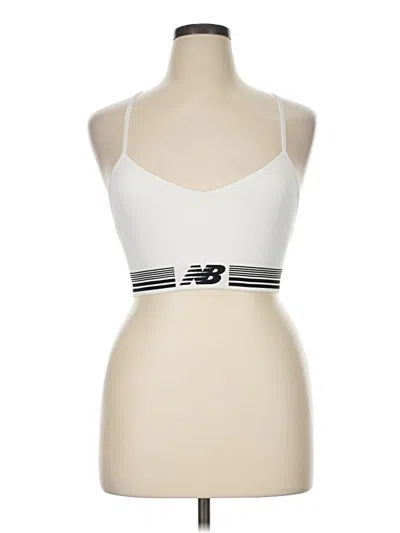 Pre-owned New Balance Sports Bra In White