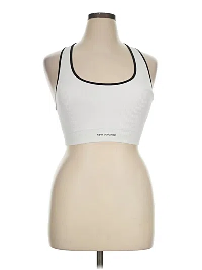 Pre-owned New Balance Sports Bra In White