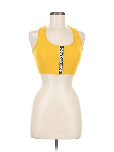 Pre-owned New Balance Sports Bra In Yellow