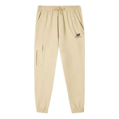 New Balance Sportswear Club Fleece Cargo Pants 'beige' In Brown