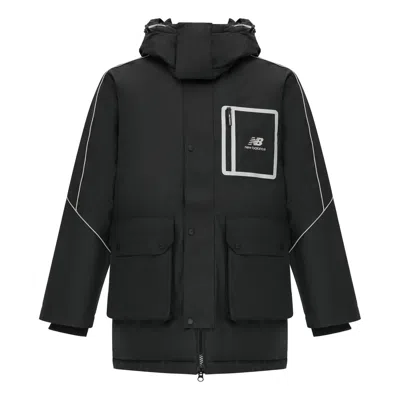New Balance Sportswear Hooded Jacket 'black White'