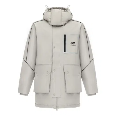 New Balance Sportswear Hooded Jacket 'grey Black' In Gray