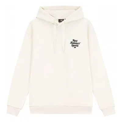 New Balance Sportswear Hoodie 'cream White Black' In Neutral