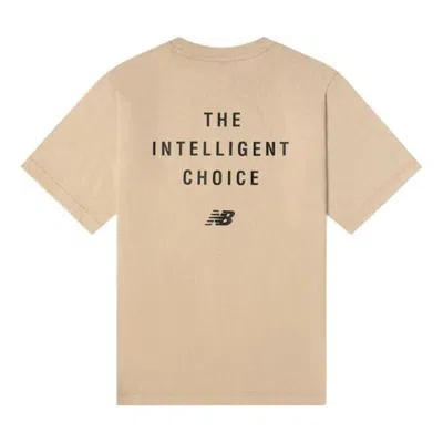 New Balance Sportswear Iu Tee 'beige Black' In Neutral