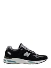 New Balance 991v2 Sneakers With Mesh Panels And Reflective Accents In Black