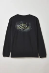 New Balance Spray Paint Graphic Long Sleeve Tee In Black, Men's At Urban Outfitters