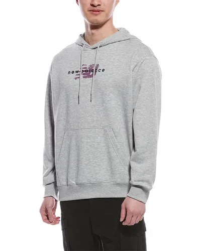 New Balance Spray Paint Hoodie In Gray