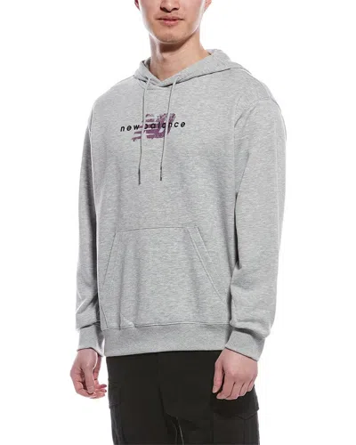 New Balance Spray Paint Hoodie In Gray