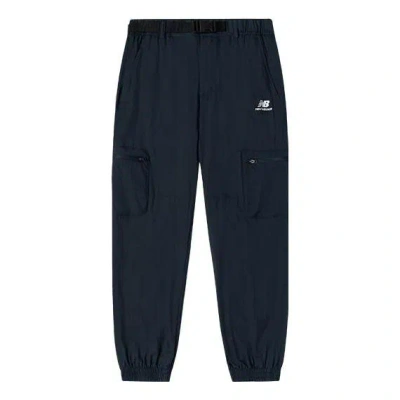 New Balance Ss22 Logo Cargo Pants 'black' In Multi