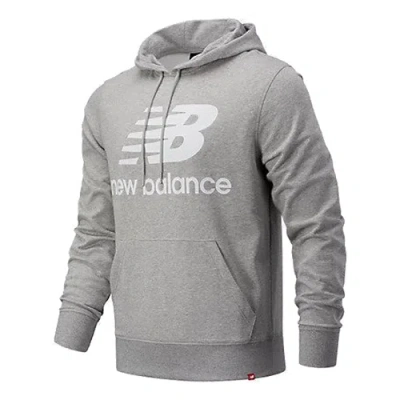 New Balance Stacked Logo Hoodie 'grey' In Gray