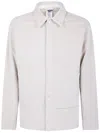 New Balance Overshirt With Stretch Corduroy Fabric In Metallic