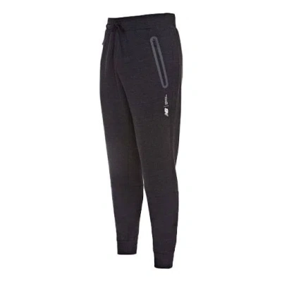 New Balance Stretch Graphic Logo Fortitech Fleece Track Pants 'black'