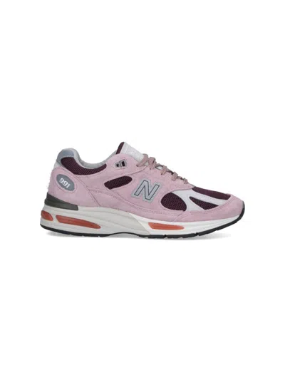 New Balance Suede And Mesh Sneakers With Iconic Branding And Textured Accents In Multi