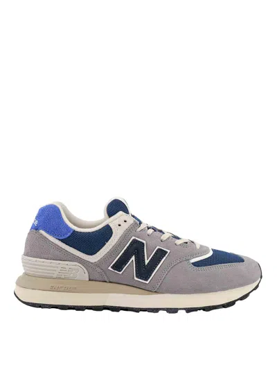 New Balance Suede And Nylon Trainers In Grey
