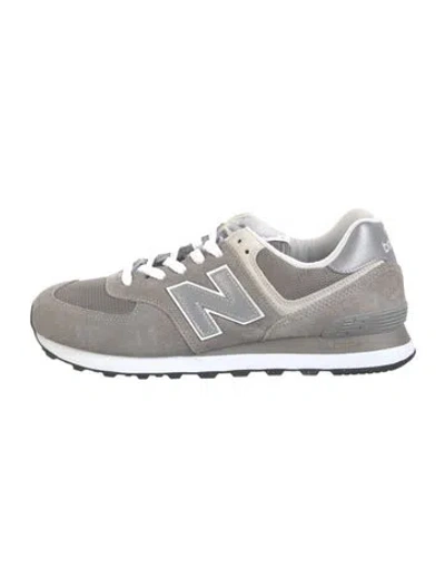 Pre-owned New Balance Suede Athletic Sneakers In Grey