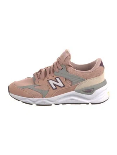 Pre-owned New Balance Suede Colorblock Pattern Athletic Sneakers In Brown