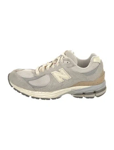 Pre-owned New Balance Suede Colorblock Pattern Sneakers In Gray