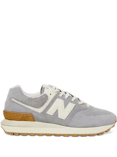 New Balance Suede Leather Trainers In Gray