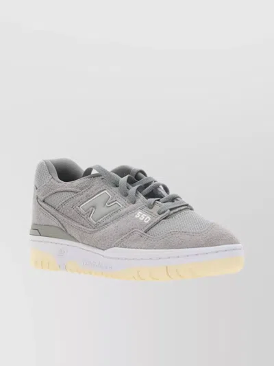 New Balance Suede Low-top Sneakers Contrast Sole In Gray