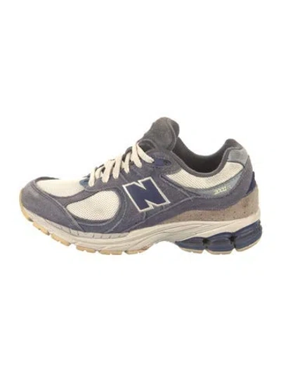 Pre-owned New Balance Suede Printed Athletic Sneakers In Neutral