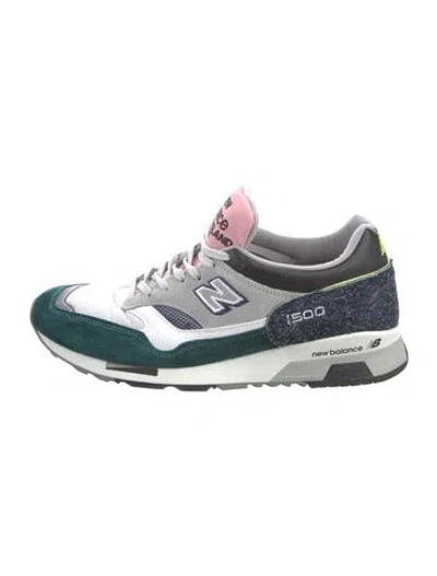 Pre-owned New Balance Suede Printed Sneakers In Gray