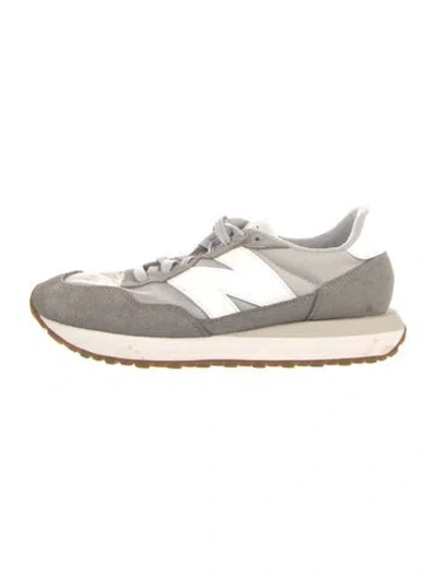 Pre-owned New Balance Suede Sneakers In Gray