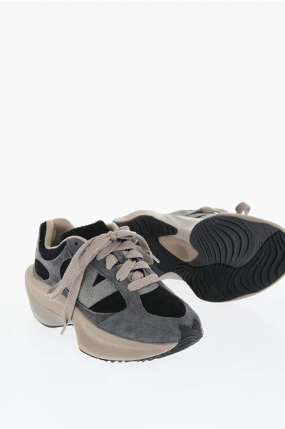 New Balance Suede Wrpd Low Top Sneakers With Knitted Inserts