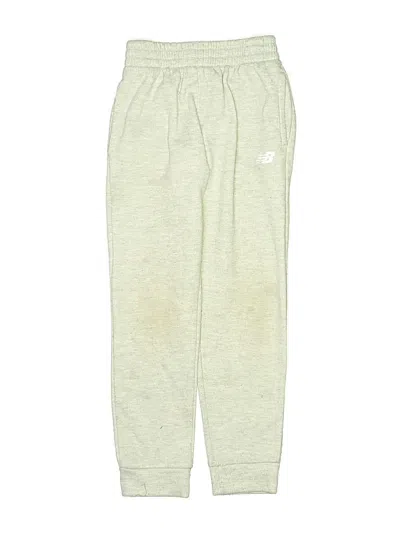Pre-owned New Balance Kids' Sweatpants In Green