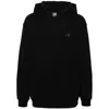 New Balance Felpa Con Cappuccio In Cotone In Black