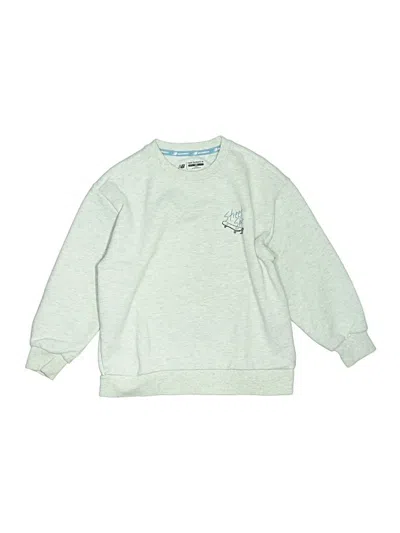 Pre-owned New Balance Kids' Sweatshirt In Green
