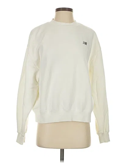 Pre-owned New Balance Sweatshirt In White
