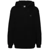 New Balance Felpa Con Cappuccio In Cotone In Black