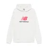 New Balance Athletics Logo Hoodie In Grey