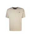 New Balance T-shirt Athletics Cotton In Stoneware